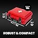 NANUK 920 Waterproof First Aid Box Empty – Durable, Medical First Aid Organizer Case, IP67-Rated, Dustproof, Impact-Resistant, and Floats (7.4