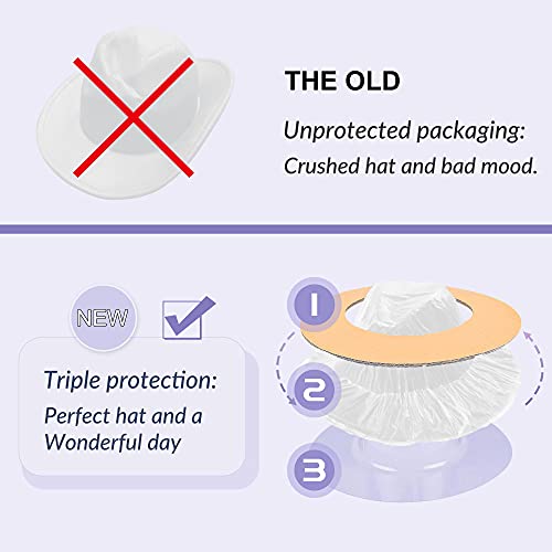 Image of KUJUHA Women Men Wide Brim Fedora Hat