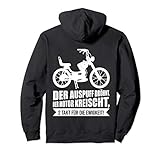 Lustiges Retro Mofa Outfit für Mopedfahrer, Motorradfahrer & Mofafahrer die gerne im Sommer Mofa, Motorrad, Moped & Roller fahren. Ideales Oldtimer Mofa Geschenk für Biker zum Geburtstag & Weihnachten.