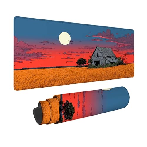 Tapis de souris XXL lune pour organiser un bureau de gamer ordonné