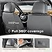 Coverado Car Seat Covers Full Set, Seat Covers for Cars, Front Seat Covers and Back Seat Cover Waterproof Leather Automotive Seat Cover Universal Car Interior Protectors Cushion for Most Cars