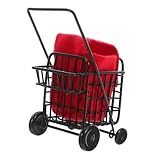 Aspect miniature authentique : le chariot de courses miniature est conçu pour imiter un véritable chariot de supermarché, ce qui en fait un ajout aux configurations de cuisine miniatures de maison de poupée, chariot de courses pour tout-petits, de panier de chariot de supermarché