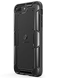 iPhone 8 Plus Case, iPhone 7 Plus Case, Anker KARAPAX Shield Case [Support Wireless Charging] [Thin Slim Fit] [Anti Scratch] Soft TPU With Carbon Texture and Good Grip for iPhone 8 Plus - Black