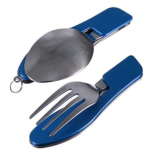 Kwikbuy 3 in 1 Multi-Tool Camping Stainless Steel Folding Pocket Knife Fork Spoon -Assorted Color (B07XLLJK63) Amazon Price History, Amazon Price Tracker