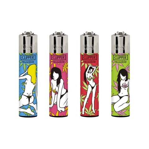ksp partners ltd- 4 x clipper lighters SEXY LEAVES Cover