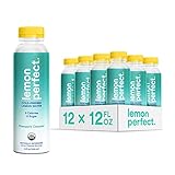 Lemon Perfect, Organic Cold-Pressed Lemon Water, Squeezed from Real Fruit, Flavored Water, Sugar-Free, Keto Certified, No Artificial Ingredients, Pineapple Coconut (12-Pack)