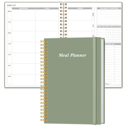Weekly Meal Planner - A5 Weekly Meal Prep Journal with