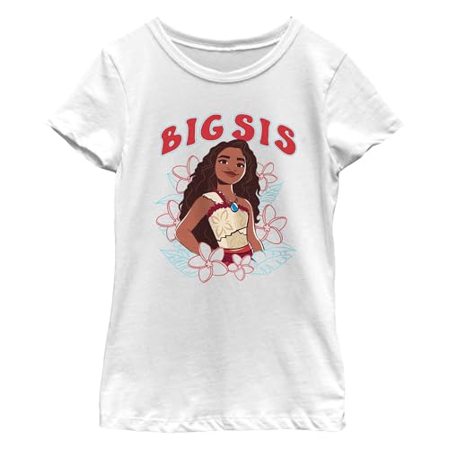 Fifth Sun 2 Girls' Big Sis Moana Short Sleeve Crew Tee