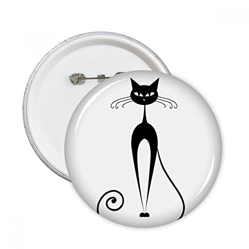 Badge chat noir silhouette pour masquer une imperfection ou décorer un tissu