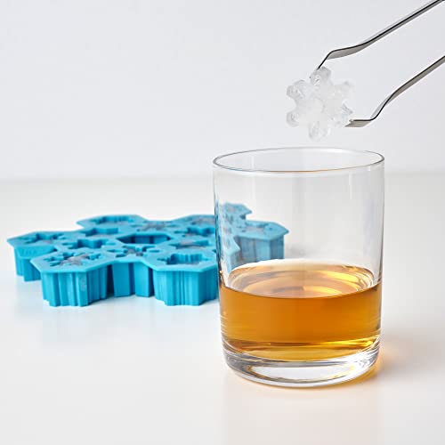 True Zoo 3340 Truezoo Snowflake Silicone Ice Cube Tray, Novelty Large Mold Makes 12 Snowflake Ice Cubes thumb #4