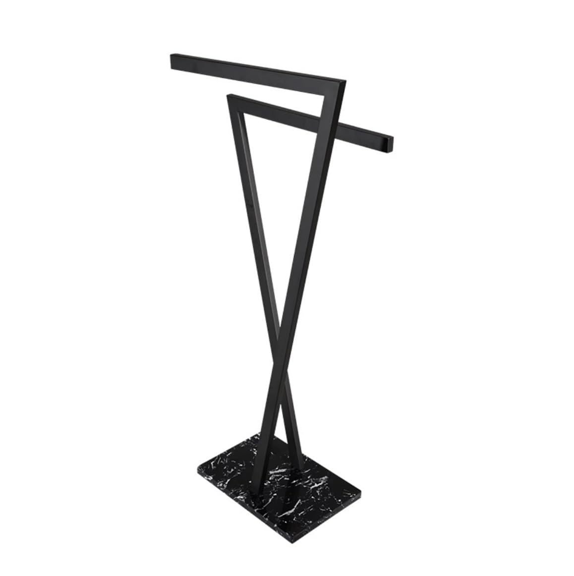 Toallero Toallero Independiente De 2 Niveles con Soporte Toalla Base Mármol para Baño, Acero Inoxidable 304 Independiente