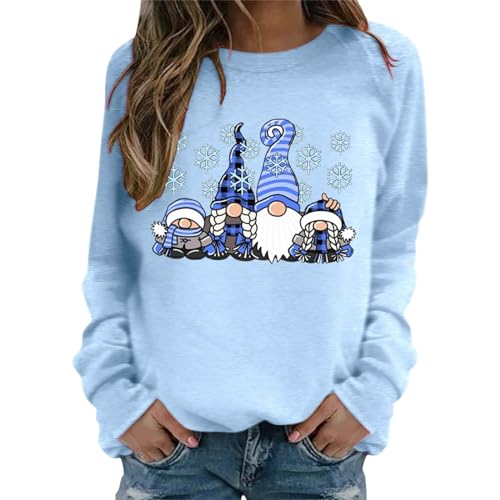 Sweat-shirt ample pour femmes col rond fini les pulls inconfortables pour l'hiver