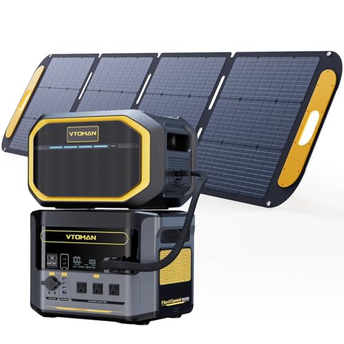 VTOMAN 3096Wh Portable Power Station Bundle with Extra Battery &