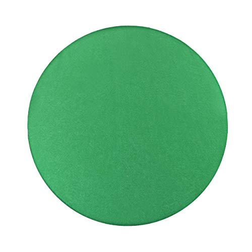 Jigitz Round Game Table Cover Fitted Table Cloth - 36In To 48In Elastic Fit Green Felt Poker Table Cover Protector #TOP6