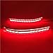 Compatible With KIA Pegas Soluto 2017-2023 LED Rear Bumper Light Rear Fog Lamp Turn Signal Brake Light Reflector(Red Cover)