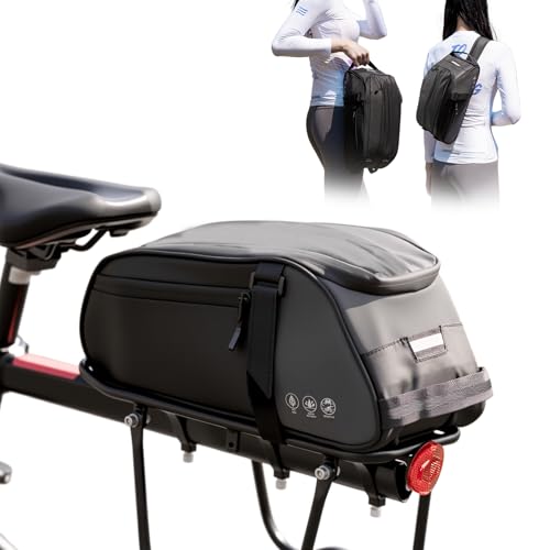 OFFBONDAGE Bike Rack Bag, Reflective Waterproof Bike Bags for Bicycles Rear Rack, 8L Bike Trunk Bag...