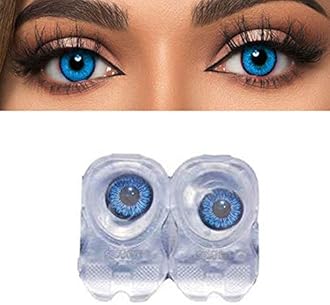 Color style Dark Blue Monthly Contact Lenses
