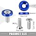 A ABSOPRO Car Bumper Fender Washer Bolt M6x20mm Engine Bay Dress Up Kit Stainless Steel Blue (Set of 25)