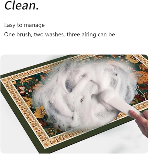 Image of Glaceon Farmhouse Kitchen Mats for Floor 2 Piece Set Kitchen Rugs and Mats Non Skid Comfort Kitchen Standing Mat for Bedroom Laundry Room (M1)