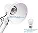 TORCHSTAR Metal Desk Lamp with Clamp, Swing Arm, Architect Adjustable Gooseneck Table Lamp, Clip Desk Lights for Home Office, Work, Study, Reading, E26 Base, Multi-Joint, White