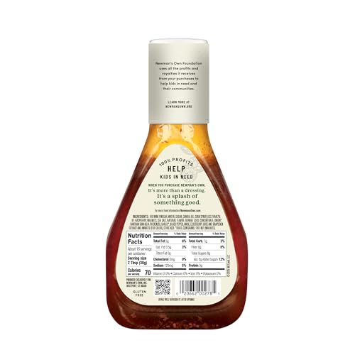 Image of Newman's Own Salad Dressing, Light Raspberry & Walnut, 16 oz