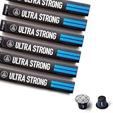Nespresso Compatible Capsules - Espresso Pods for your Nespresso Machine - ULTRA STRONG, Nespresso Original Coffee Pods, 10-Count Sleeves, (60 Capsules)