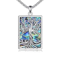 L-Rectangular Tree of Life Necklace