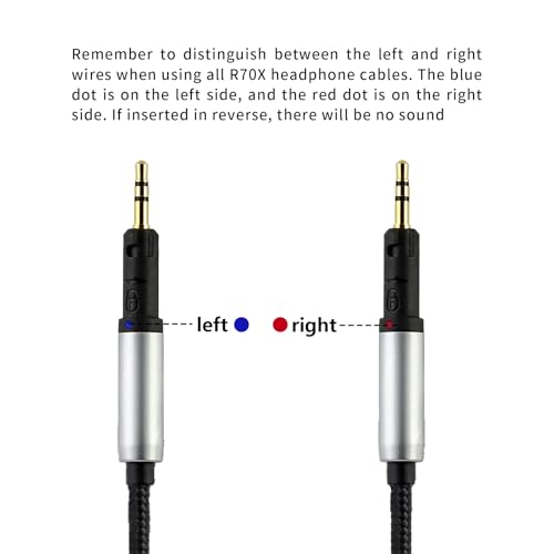 Cable ATH-R70x okcsc de 6.5 pies para sustituir componentes rotos en Audio-Technica R70Xa 2