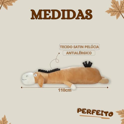 Genérico Xuxão Burro Confortável Gigante Pelúcia Travesseiro De Corpo (Caramelo) 16 cm x 110 cm