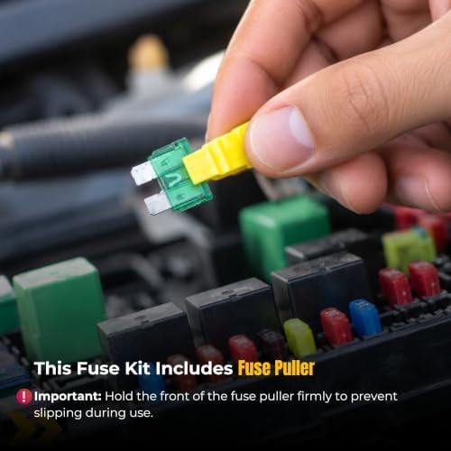 120PCS Car Fuses Assortment Kit with Fuse Puller | 55 Mini and 65 Standard Blade Auto Fuses Automotive Kit, 2A 3A 5A 7.5A 10A 15A 20A 25A 30A 35A 40A for Car RV Truck Boat — 사진 7