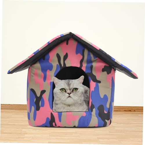 BESPORTBLE Para Gatos Ao Ar Livre Casa De Descanso Para Gatos Casa Para Gatos Externa Para O Inverno