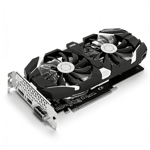 1060 Grafikkarte, Computergrafikkarte 5GB GDDR5 192Bit mit Zwei Lüftern 4K HDR Technologie 8008 MHz Gaming Grafikkarte mit HDMI DVI DP Anzeigeschnittstelle(5GB)