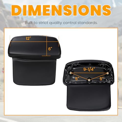 Chopped Razor Motorcycle Trunk Backrest Pad Compatible with 14-24 Harley Street Road Glide FLHR FLHTCU FLHX Touring Luggage Storage Box Backrest Pad