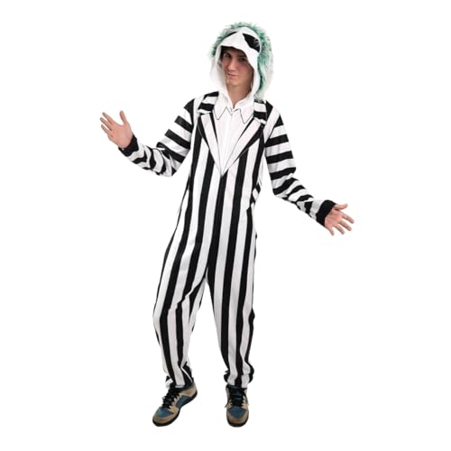 Bioworld Beetlejuice Betelgeuse Men's Hooded Union Suit