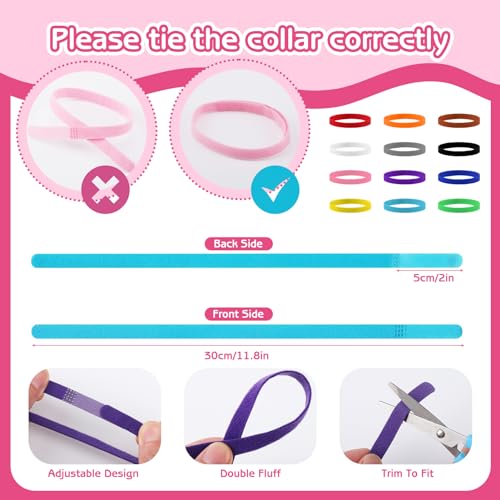 GGSTDDUP 36 Pcs Puppy Collar and Leash Set, Adjustable Colorful Dog Collar and Leash Quick Release Clip Buckle Puppy Collars Whelping Collar for Small Medium Dogs Walking Training