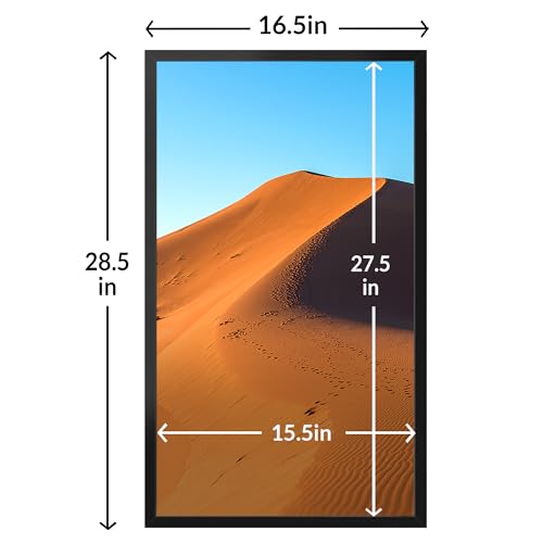 Image of LaVie Home 16x28 Picture Frame for Wall Display, 16x28 Black Picture Frame with HD Plexiglas, 16 x 28 Photo Frame 1 Pack, Display Frame for Vertical or Horizontal, Classic Collection