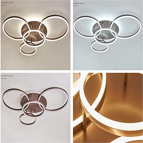 Éclairage de plafond intérieur LED avec télécommande, lampe de chambre et salon dimmable - 3