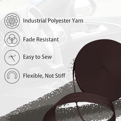 Image of Polyester Webbing Strap 16+Colors - 1 inch&1.5 inch&1.9 inch - 16.5 25 33 55 Yards Heavy Duty Webbing Roll, Flat Webbing Strap for Indoor&Outdoor Gear, Climbing, DIY Crafting, Repairing