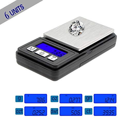 Fuzion Ultra Mini Scale, 1000G X 0.1G Digital Pocket Scale, Grams And Oz 6 Units, Gram Scale With Lcd Display, Tare, Battery Included #TOP2