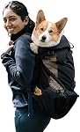 Dog Carrier Backpack, Portable Adjustable Dog Backpack, Ventilated Pet Carrier Backpack, Pet Backpack for Walking Outdoor Hiking Mountain Climbing Travel(M, Black)