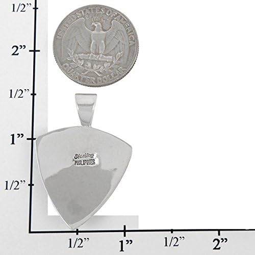 Turquoise Warrior's Shield Pendant Necklace Sterling Silver 925 (Sterling Silver Pendant with 20" Stainless Chain) - Image 4