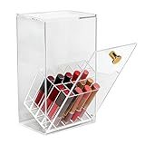 Rieoany Organizador de Maquillaje con 17 Compartimentos Organizador Brochas Maquillaje con Tapa Organizador Tocador para Tocadores, Dormitorios, Baños, Escritorio de Oficina