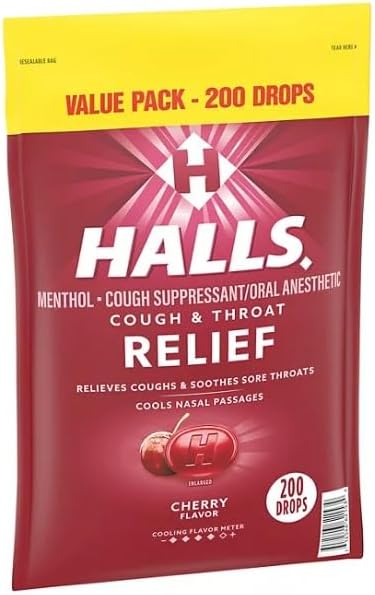 Miniatura 2 de Halls Gotas para la tos de cereza, 200 unidades