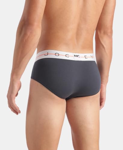 Image of Jockey NY15 Men Super Combed Cotton Elastane Stretch Solid Brief with Ultrasoft Waistband (Pack of 2)
