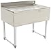 John Boos EUBD-3621 Stainless Steel Underbar Drain Board with Galvanized Legs, 36" Length x 21" Width
