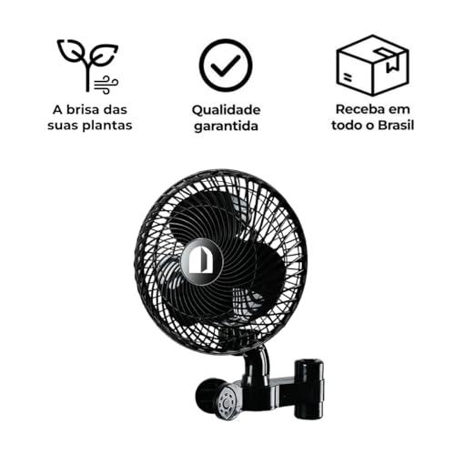 Ventilador Oscilante de Mesa - leds indoor (220, Volts)