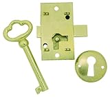Grandfather Clock Door Lock & Key Set NEW Brass Ridgeway Howard Miller Sligh