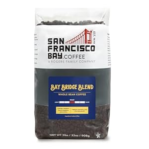 San Francisco Bay Whole Bean Coffee – Bay Bridge Blend (2lb Bag), Medium Roast
