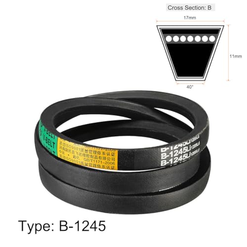 Sourcing map B-1245/B49 Drive V-Belt interno