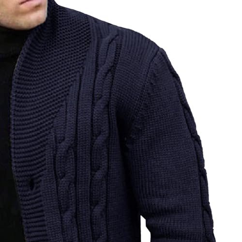 Men's Casual Cardigan Sweater Slim Fit Lightweight Thermal Knitted Sweaters Long Sleeve Knit Ribbed Cardigans3